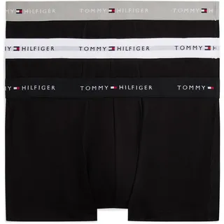Tommy Hilfiger Boxershorts Baumwolle Grey Heather / Black / White M 3er Pack