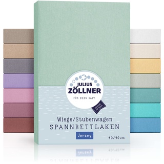 Julius Zöllner Spannbetttuch Jersey 90x40 cm Salbei