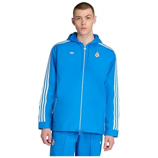 Adidas Real Madrid Terrace Icons Parka - Bluebird / White - M