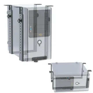 Ricoo Computer Halterung unter Schreibtisch TRH02-B 35 kg 35 x 35
