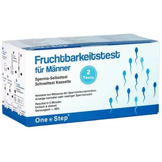 One+Step Fruchtbarkeitstest Sperma Test für Männer - Spermientest zu Hause 2 St
