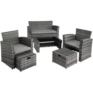 Tectake Modena Set 4-tlg. Grau