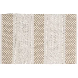 Douceur d'Intérieur Silves rechteckiger Teppich (60 x 90 cm), Natur, Baumwolle/Polyester, Verzierungen und Metallfäden