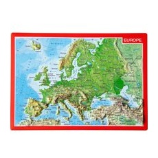 Georelief 3D Reliefpostkarte Europa - One Size
