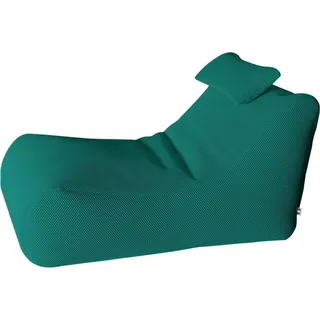 Pouf Abuli, Mehrzwecksessel, Sitzsack, Hockerhocker,  Italy, 70x120 h65 cm, Grün - Grün