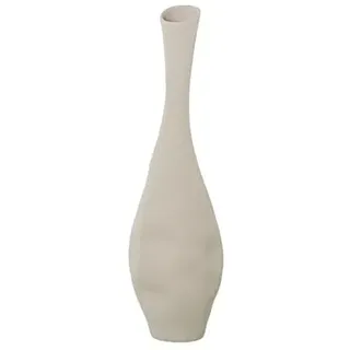 DRW Bodenvase aus Keramik in Beige, 60 x 19 x 19 cm