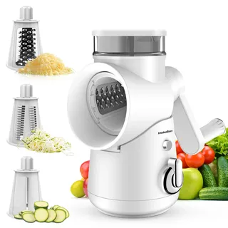 KitchenBoss Gemüseschneider 3 in 1 Weiß