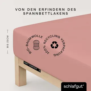 schlafgut Spannbettlaken Feinbiber 120 x 200 - 130 x 200 cm lila