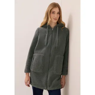 Kurzmantel CECIL, Damen, Gr. XL (44), grün (pastel olive), Web, Obermaterial: 100% Polyester. Futter: 100% Polyester, unifarben, regular fit Po-bedeckend, Bündchen, Mäntel Kurzmantel, mit Kapuze