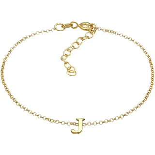 Elli Armband Damen Anhänger Buchstabe J Basic 925 Sterling Silber