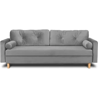 Konsimo Einzelsofa Eriso ¦ grau ¦ Maße (cm): B: 220 H: 80