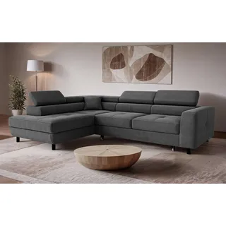 OTTO home »AADEN Schlafsofa 254 cm - OTTO. Verlässliche Qualität.« mit Bettfunktion, Bettkasten, Kopfstützen, rechts/links bestellbar