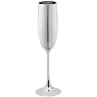 Boland Sektglas Champagner 125ml | Silber | Trinkbecher für Party oder Gartenfeier, Partygeschirr