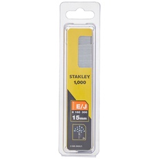 Stanley STA0SWKBN062 Heftklammern, 15 mm, 1000 Stück, 0-SWK-BN0625