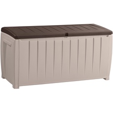 Keter Kissenbox Novel, 340 L, Kunststoff, beige/braun