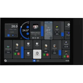 Shelly Wand Display XL, 25,7 cm 10.1" Touchscreen, WiFi, Bluetooth, 5A Relais, schwarz