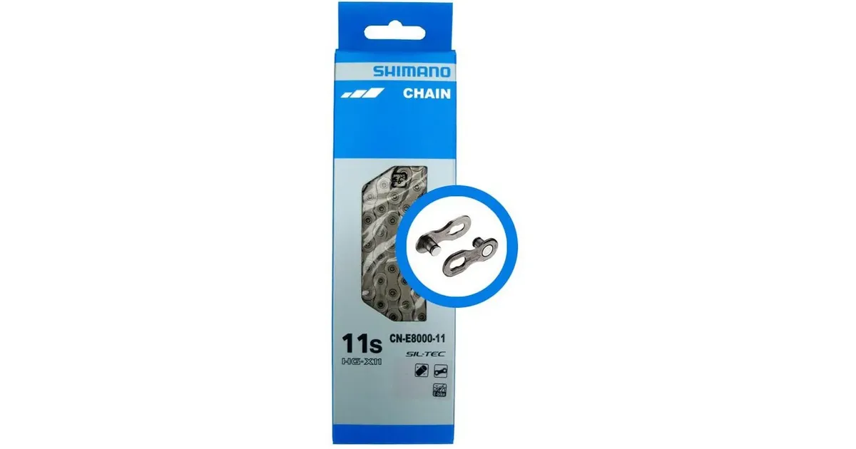 Catena da bicicletta Shimano CN-E8000 Catena Sil-Tec a 11