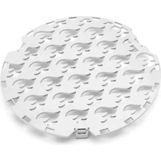 Edelstahl Grilleinsatz für alle Feuerplatten mit 20cm Feuerloch mit Flammenbranding