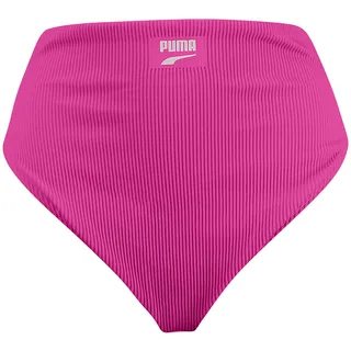 PUMA Damen High Waist Brief Bikini Bottoms, Neon Pink, XS EU