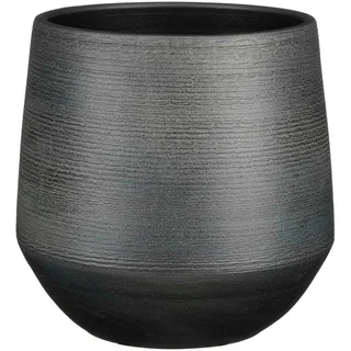 Mica decorations Topf Evora terracotta 23 x 24 cm schwarz