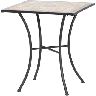 Siena Garden Gartentisch 64 x 64 x 70 cm Schwarz