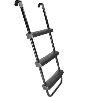 Hudora Universalleiter - rutschhemmende Trampolinleiter mit breiten Stufen - höhenverstellbare Sicherheitsleiter für's Trampolin - hochwertige & UV-beständige Leiter für viele Trampolinhöhen