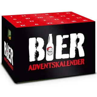 itenga Adventskalender für Bierkasten Stülper Motiv rot schwarz weiss - Bier Adventskalender