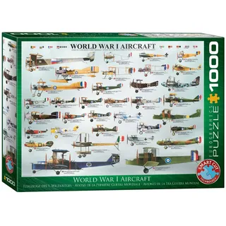 Eurographics EG60000087 Puzzle Kriegsflugzeuge des 1 Weltkrieges mehrfarbig