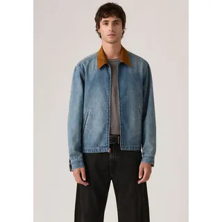 Jeansjacke LEVI'S "CASTRO FULL ZIP", Herren, Gr. XXL, light it up t, Denim/Jeans, Obermaterial: 100% Baumwolle, unifarben, regular fit normal, Manschette, Jacken Jeansjacke, mit Taschen