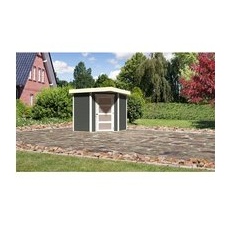 Karibu Holz-Gartenhaus Terragrau Lackiert 209 cm x 213 cm