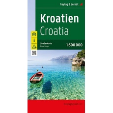 Kroatien, Straßenkarte 1:500.000, freytag & berndt