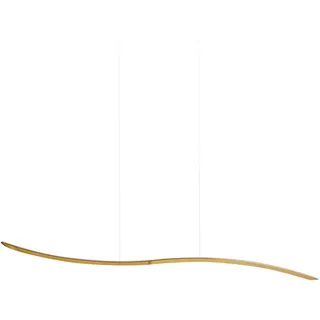 BELIANI LED Hängelampe Gold Metall 1-flammig Wellenform Gewellt Industrie Design Modern für Küche Esstisch Wohnküche Hohe Decken Innenräume - Gold