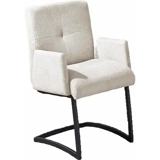 exxpo - sofa fashion Freischwinger Stoff silber