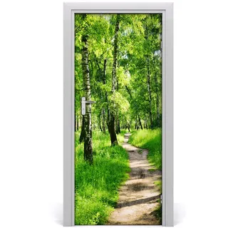 Tulup Türaufkleber 85x205 cm Dekorativ für Türen , Grün , Kunststoff , Rechteckig , 85x205x0.01 cm , Tapeten & Wandverkleidungen, Wandtattoos & Sticker