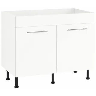 WIHO KÜCHEN Spülenschrank Ela 100 x 58 x 86,5 cm Weiß