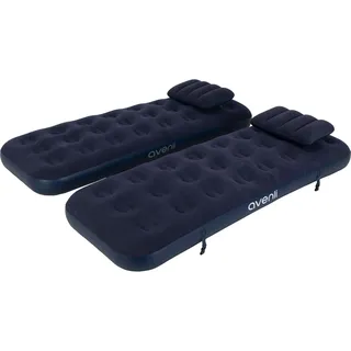 Avenli Luftbett Campingbett aufblasbar, Luftmatratze für 2 Personen, 2x Campingmatratze 191x73x22 cm, 4-in-1 aufblasbares Gästebett - Blau