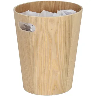 Relaxdays Papierkorb 7,5 l Natur