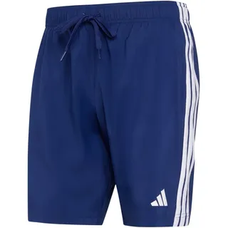 adidas 3 Stripes Badeshorts Dark Blue/White S
