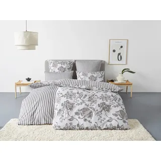 Andas Nordby Flanell Grau 135 x 200 cm + 80 x 80 cm