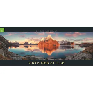 Geo - Panorama: Orte der Stille 2025 - Wandkalender für Ruhe und Besinnung, Großformat 120x50 cm, mit Bildern Ruhiger Refugien: Panoramakalender