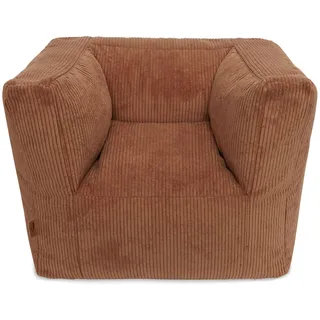 Jollein Kindersessel - Corduroy, Caramel - 1 bis 4 Jahre - Für Jungen und Mädchen - Sitzsack Kinder