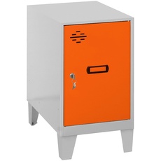 Simonrack Schließfach, Metall, Grau/Orange, 575x300x500