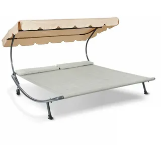 LECO Doppelliege 200 x 200 x 110 cm Beige
