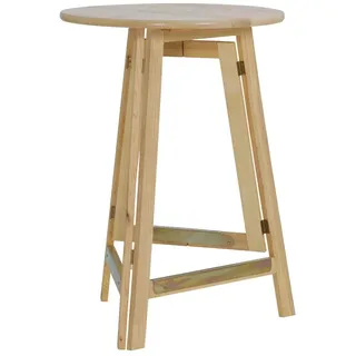 FUNSTAR Fun Star Stehtisch Kiefernholz 78 cm x 111 cm Braun