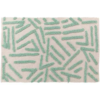 douceur d ́intérieur Douceur d'Intérieur Badteppich Grün 90 x 60 cm