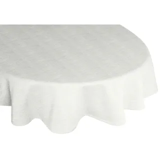 Wirth Tischdecke WIESSEE oval 160 x 220 cm Weiß