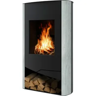 Wamsler N-Line Kaminofen Naturstein Schwarz 5 kW