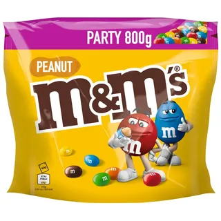 M&M ́s Peanut Erdnüsse in Milchschokolade mit Zucker Überzug 800g