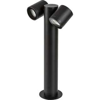 Rabalux 77113 Stehlampen für Aussen Enol GU10 2x MAX 35 Aluminium Glas schwarz