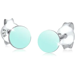 Elli Ohrstecker Geo Look blau 925 Sterling Silber